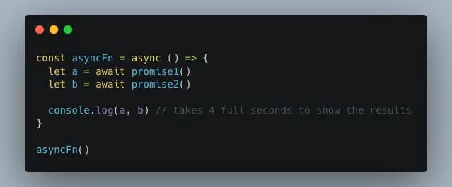 How you usually resolve promises with async/await